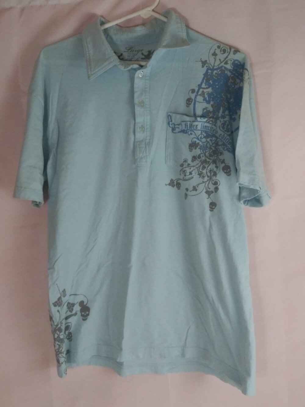Filter Limited Edition Born In The Glory Of Angels Men's Polo T-Shirt Size Large